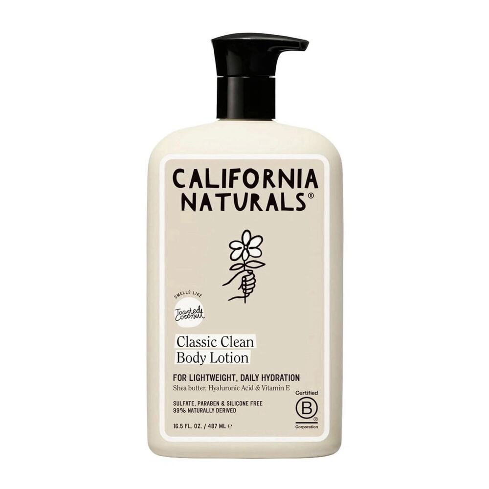 California Naturals Body Lotion Clean Soft Hydrated Skin 16.5 oz Vegan NEW